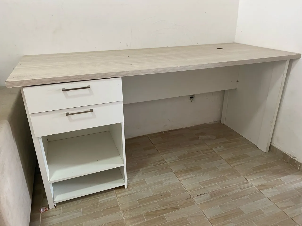 Mesa de escritório, escrivaninha grande modulada