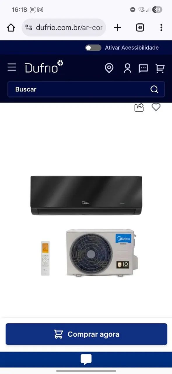 Split 18000 btus novo na caixa  - Foto 2