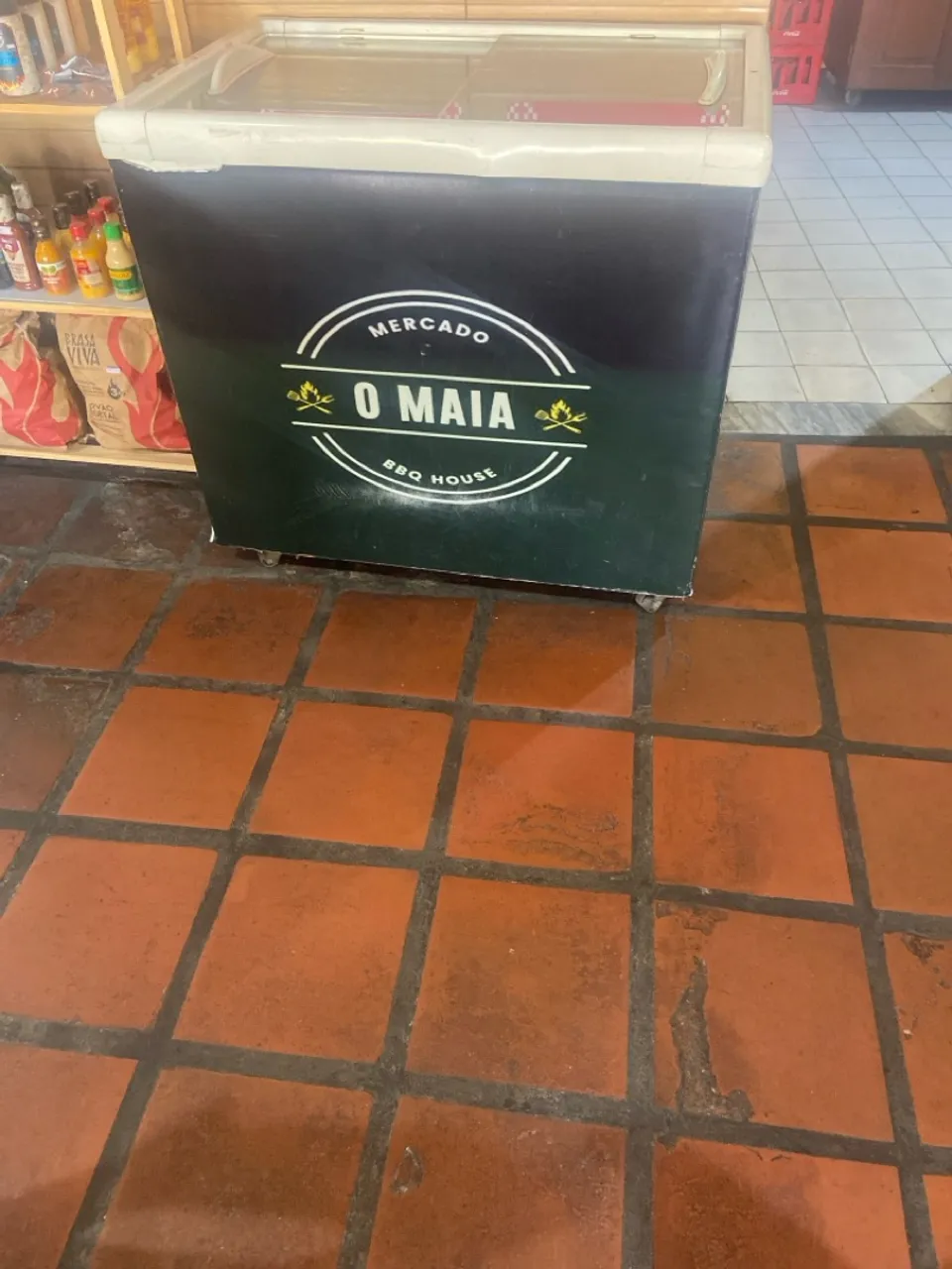 Freezer para comércio - tampa de vidro