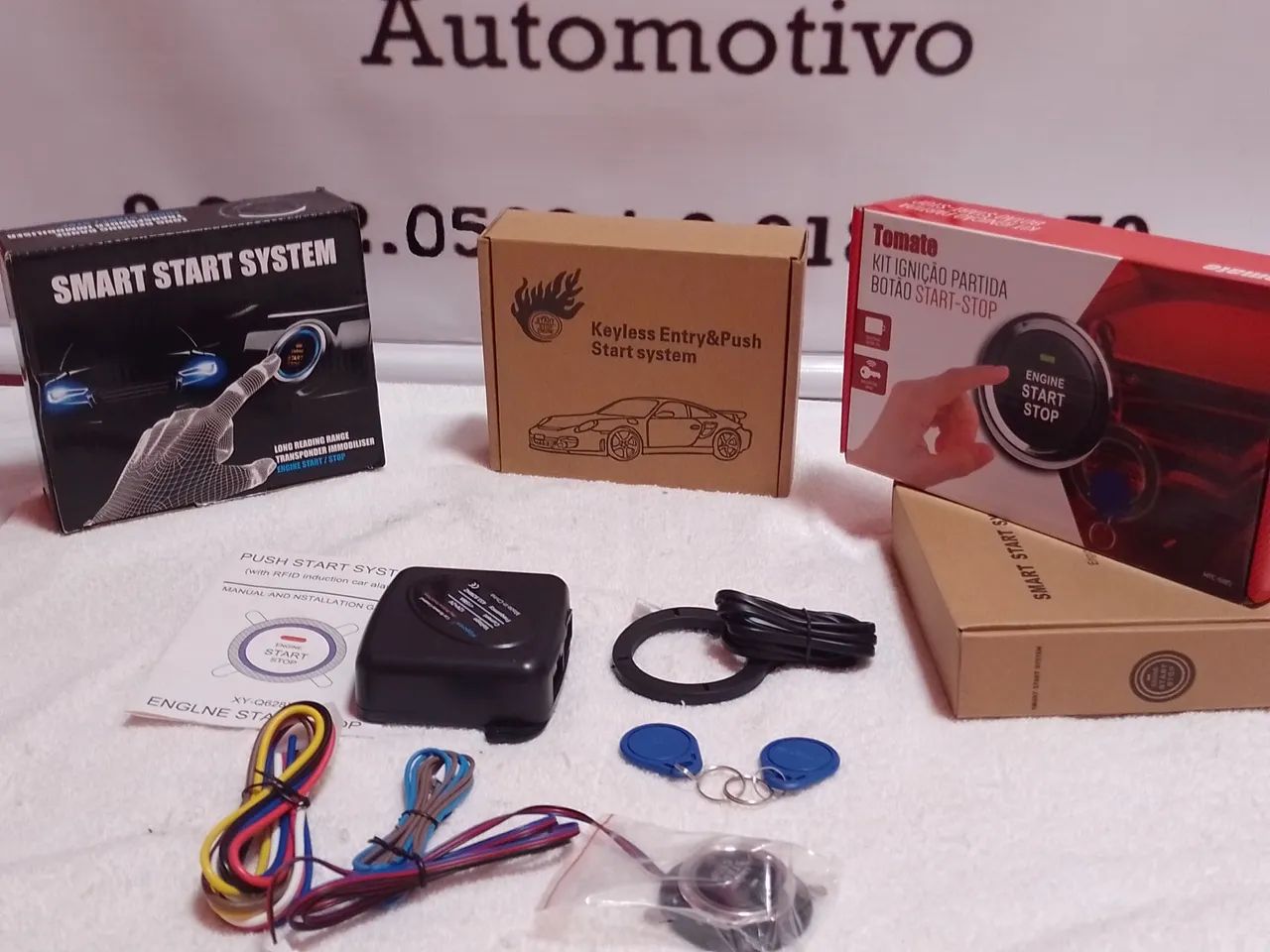 Kit Botão Start Stop pra vários modelos de carro aceito cartão! - Foto 3