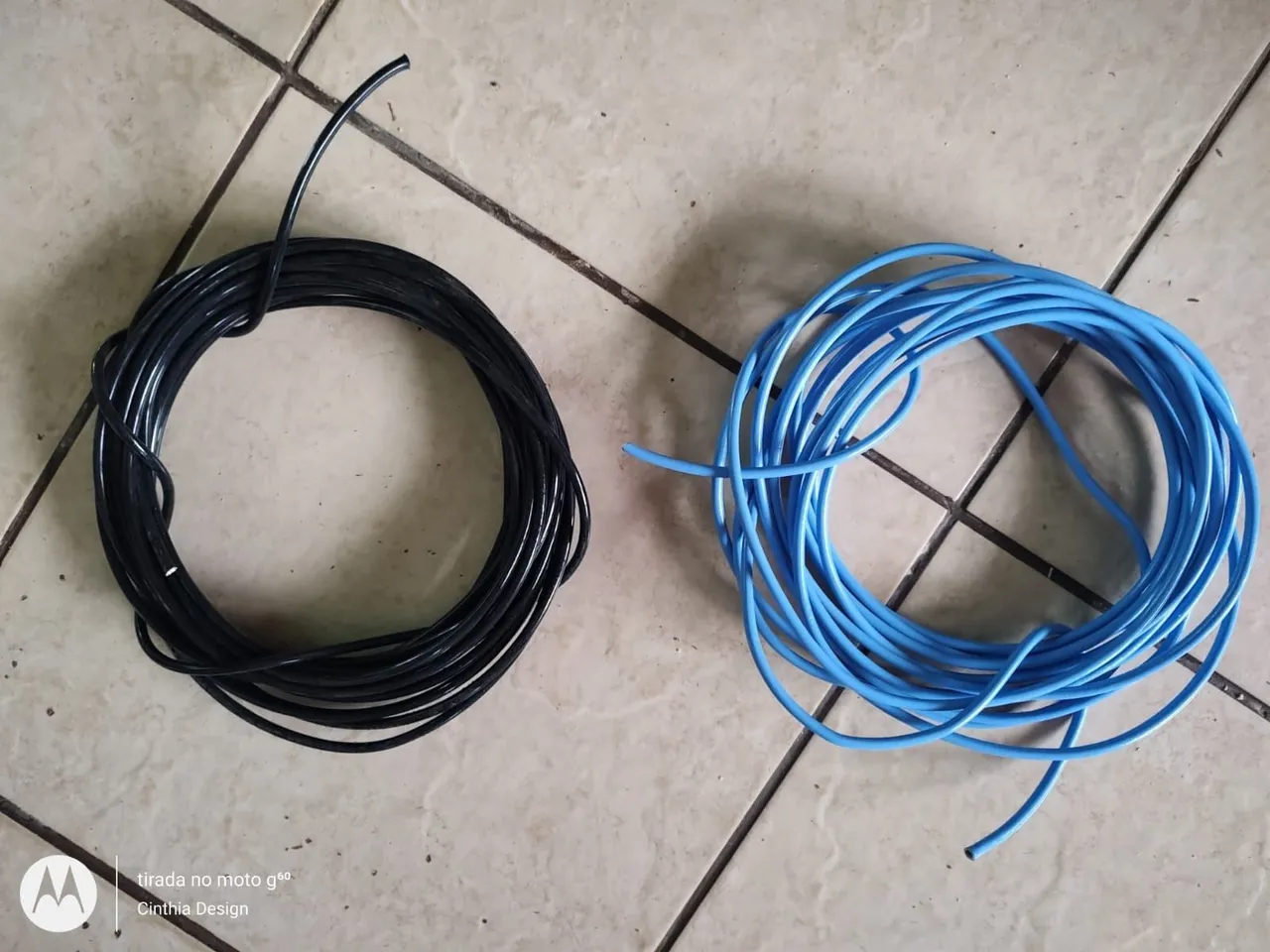 Cabos e Fios Elétricos - Preto e Azul