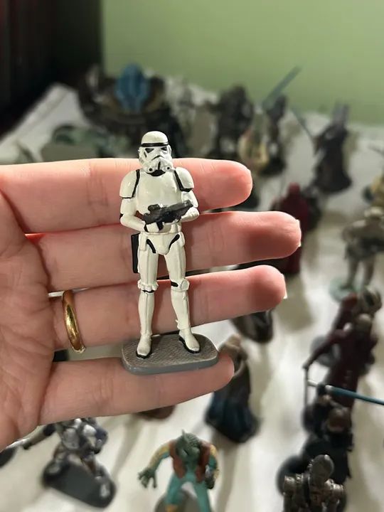 star wars stormtrooper miniatura figura de chumbo - Foto 2