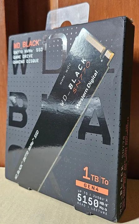 [NOVO] SSD NVMe WD Black SN770 1TB