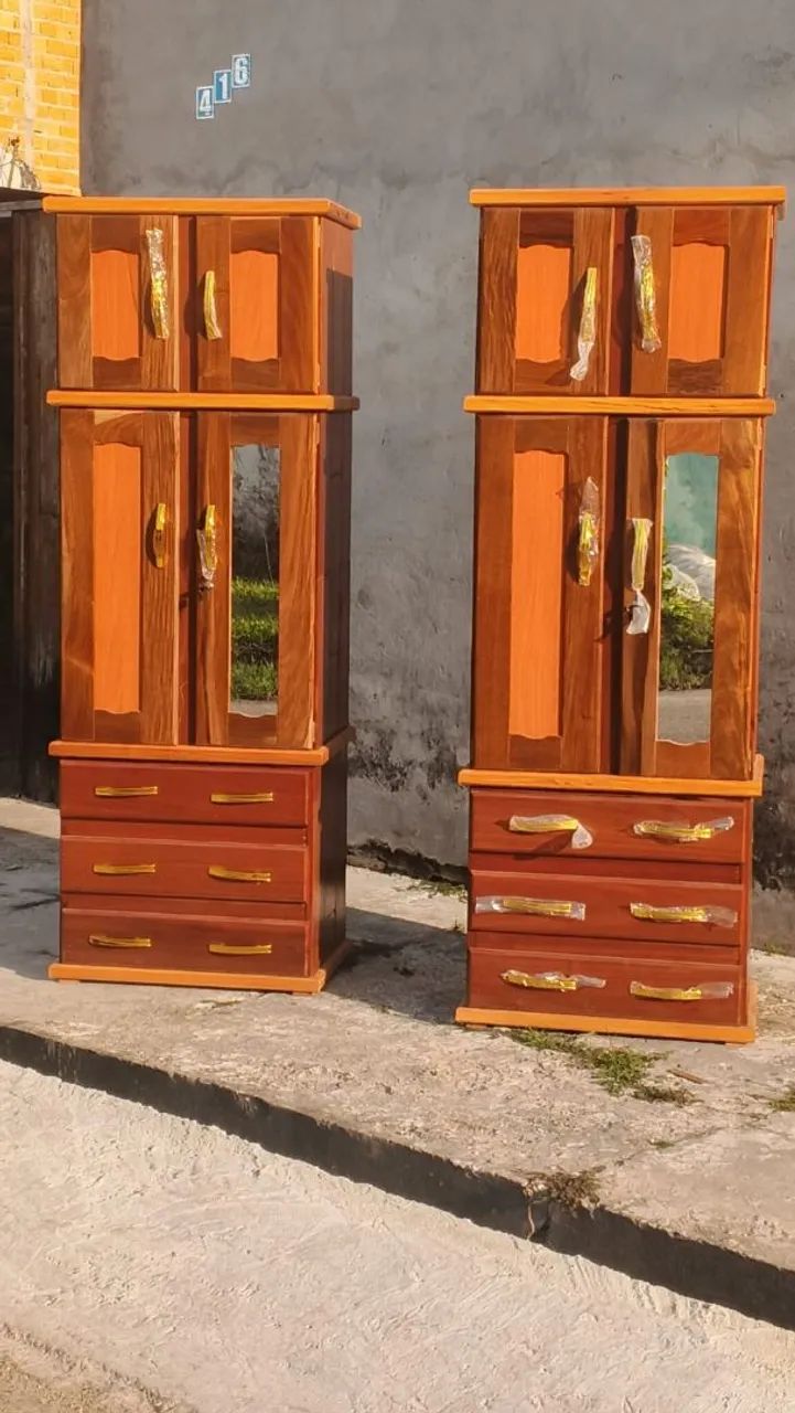 Guarda roupa de solteiro com maleiro 90% entrega grátis. - Foto 3