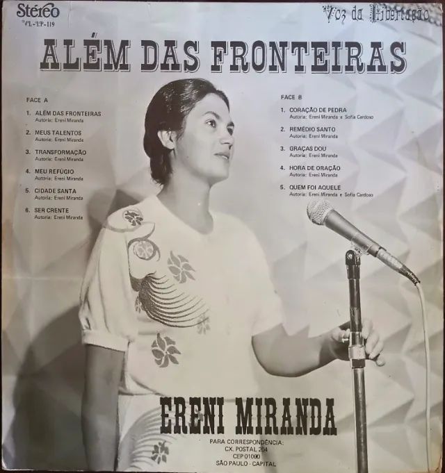 Lp Disco De Vinil Gospel Evangélico Ereni Miranda - Além das fronteiras - Foto 2