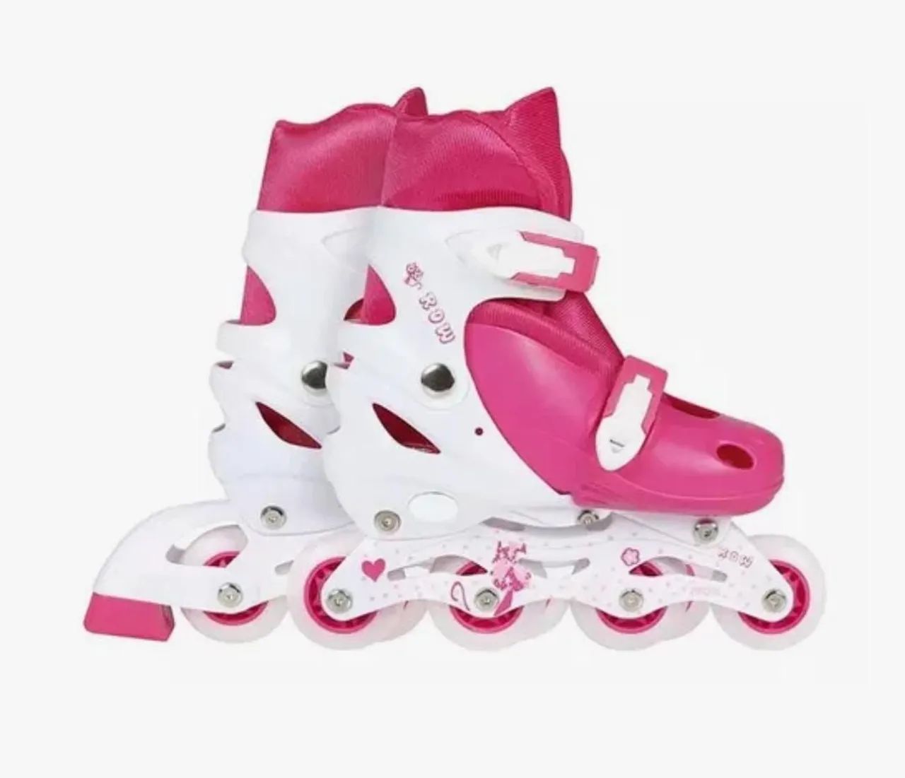 Patins Roller Infantil Ajustável - Mor - Foto 2