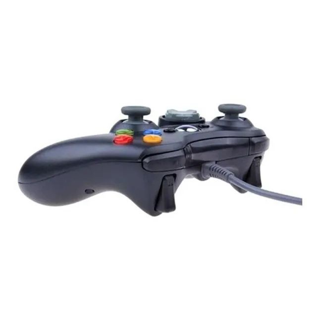 Controle Xbox 360 Pc Joystick Com Fio Computador Notebook USB - Foto 3