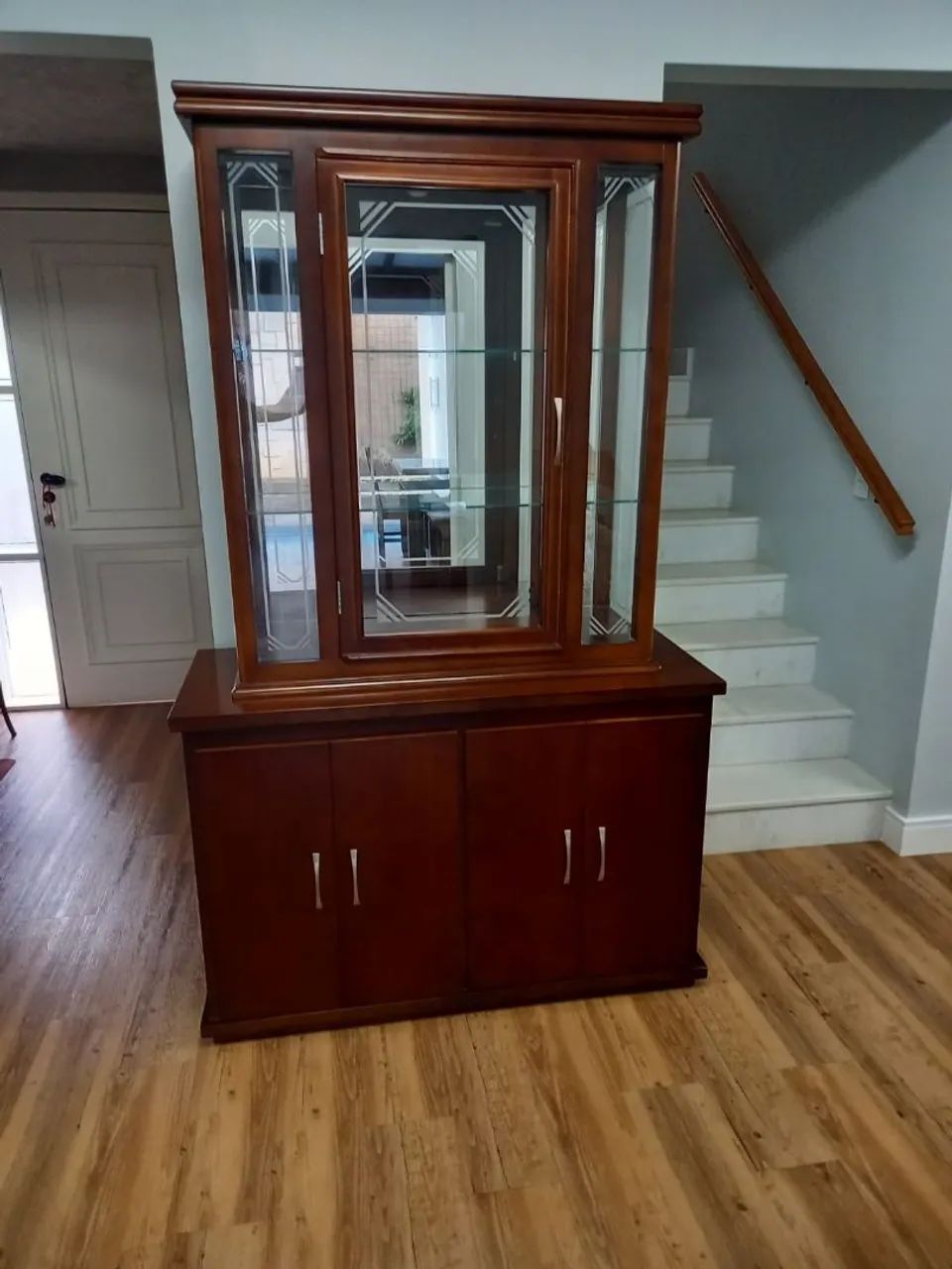 FOR SALE: GLASS CABINET WITH BUFFET