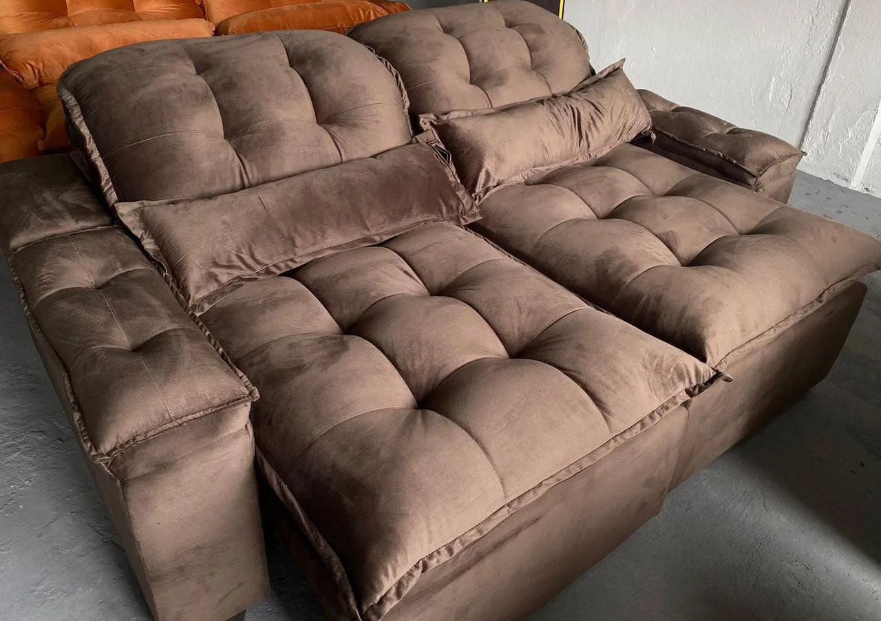 Promoção sofás retrátil reclinável com pillow top  - Foto 4