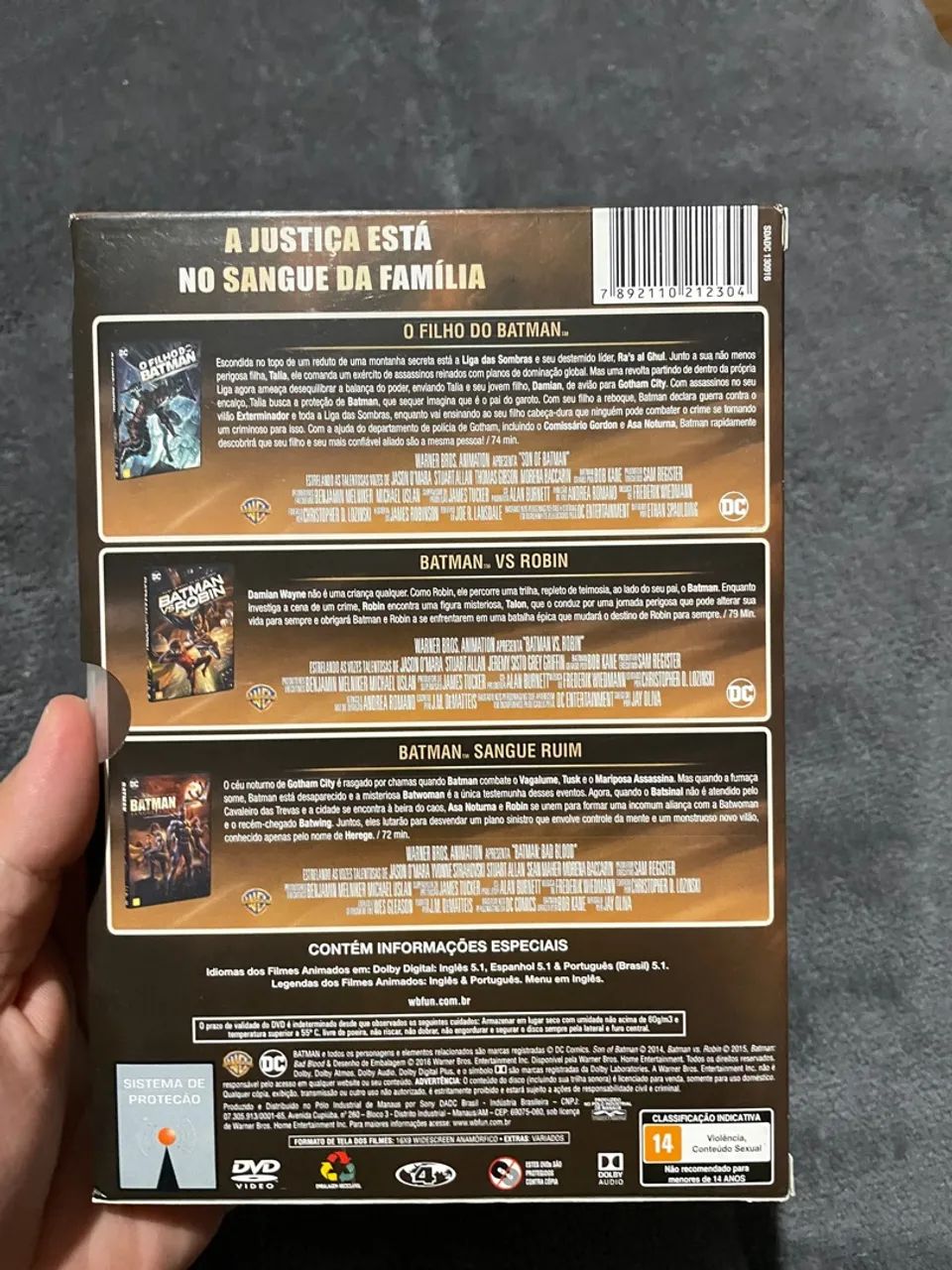 Coleção Batman - 3 Filmes em DVD Blu Ray - Foto 4