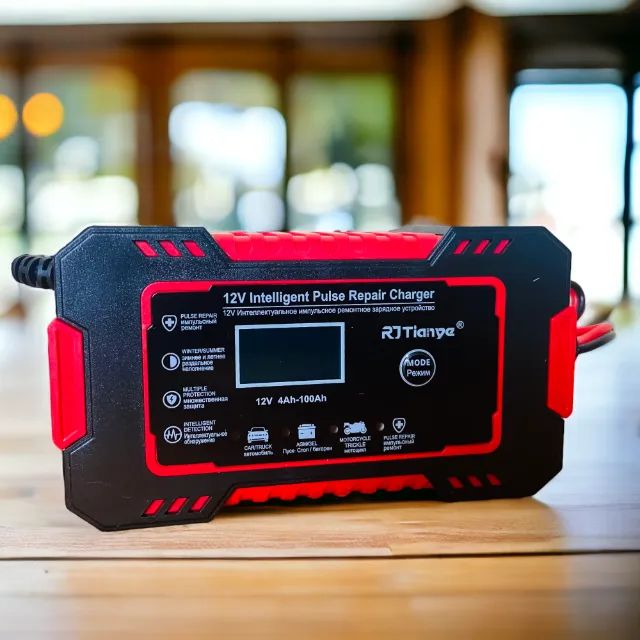Carregador de bateria com display LCD visor digital 12V 6A - Foto 2
