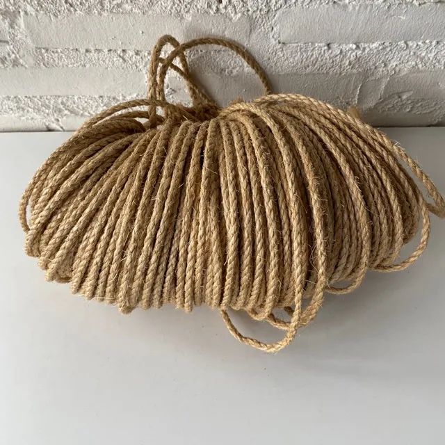 Ref.423 Corda de sisal 5 mm - versátil p/ usos domésticos, artesanais e funcionais, felino - Foto 3