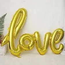 Balão de Festa Metalizado 42" 108cm - "Love" Rose Gold - PRISCILA IMPORT'S
