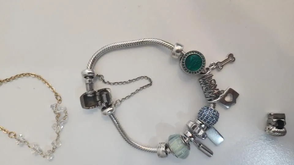 Pulseira VIVARA de Prata com Pingentes