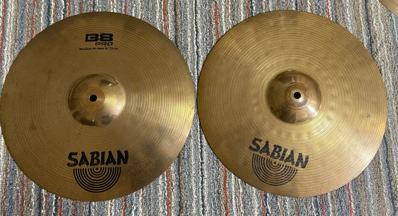 Jogo se 4 Pratos de Bateria Sabian B8 Pro Set Up