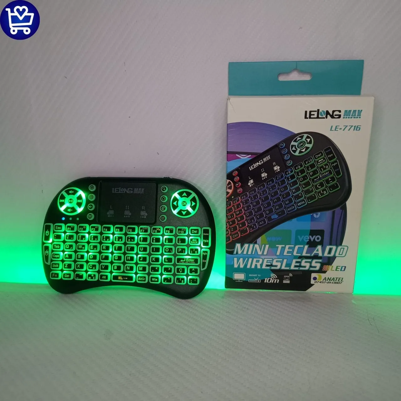 Mini Teclado Wireless LED LeLong MAX