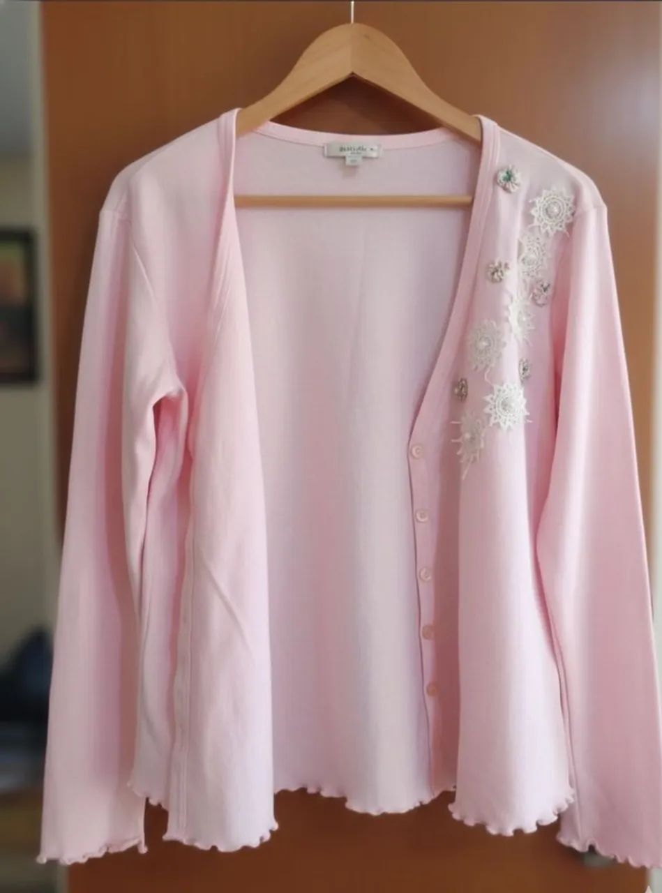 Cardigan Costume bordado  tam m  - Foto 2