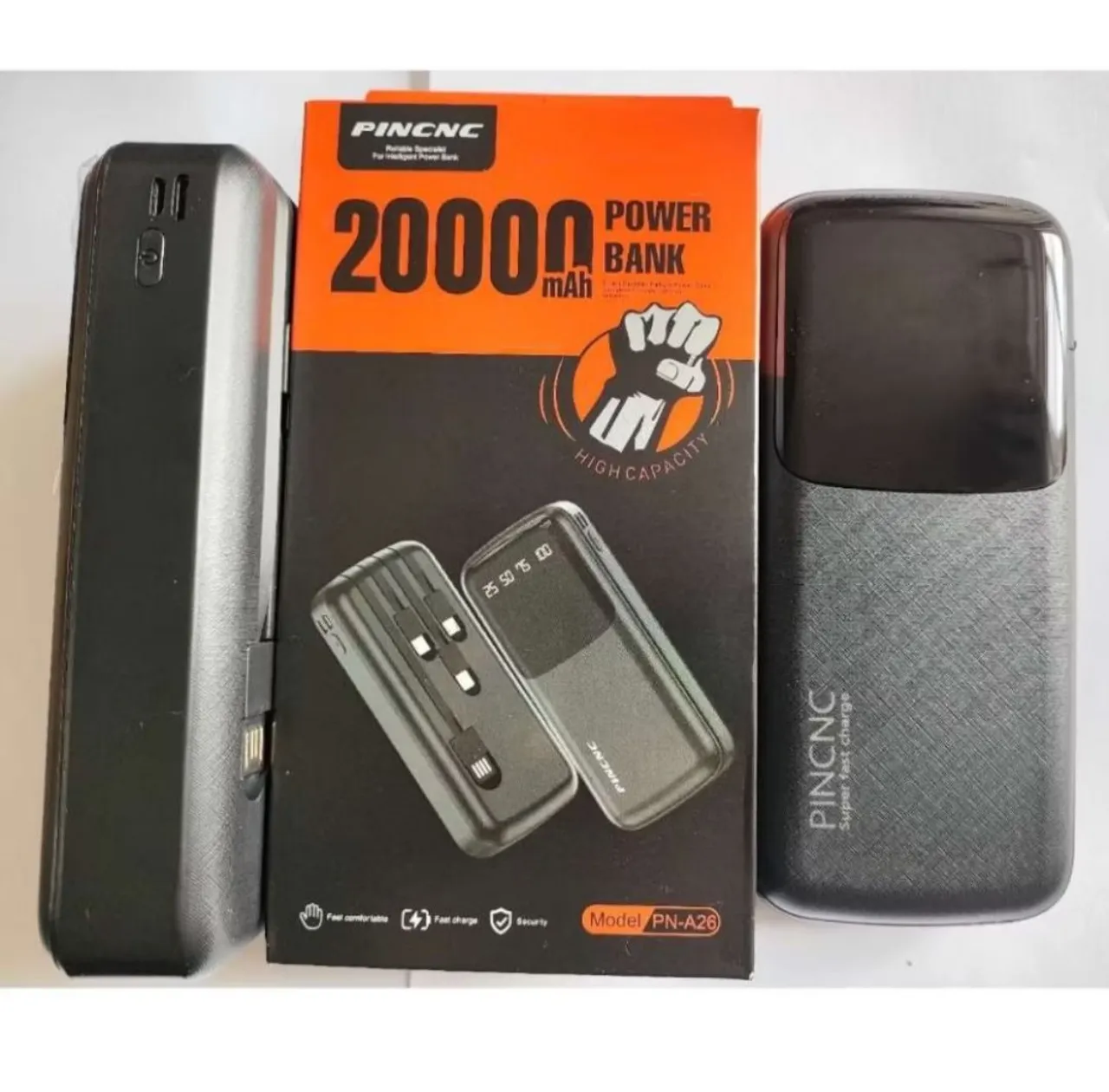 Power Bank PINCNC 20000mAh para Smartwatch - Carregamento Rápido