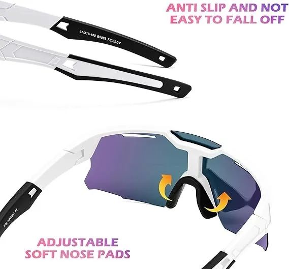Óculos de Sol Esportivos para Ciclismo, Lente com Proteção UV, Lente Espelhada - Foto 2