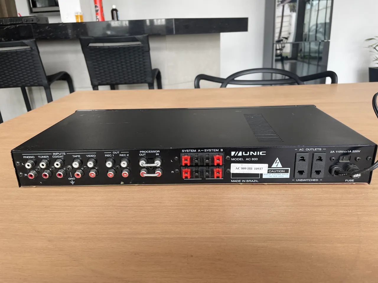 Amplificador mixer pré único ac 800 - Foto 4