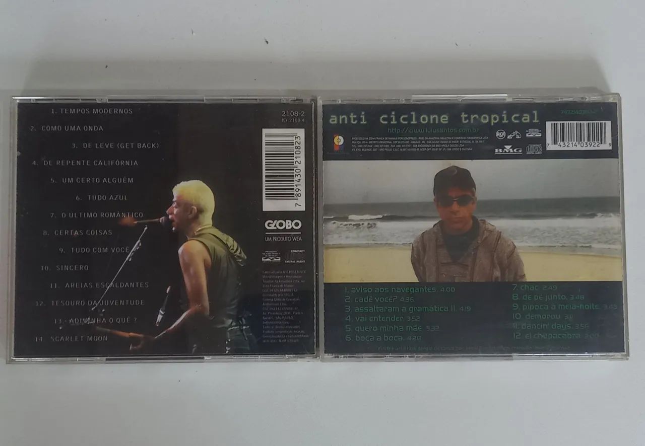 Lulu Santos - De Leve & Anti Ciclone Tropical - CDs - Foto 2