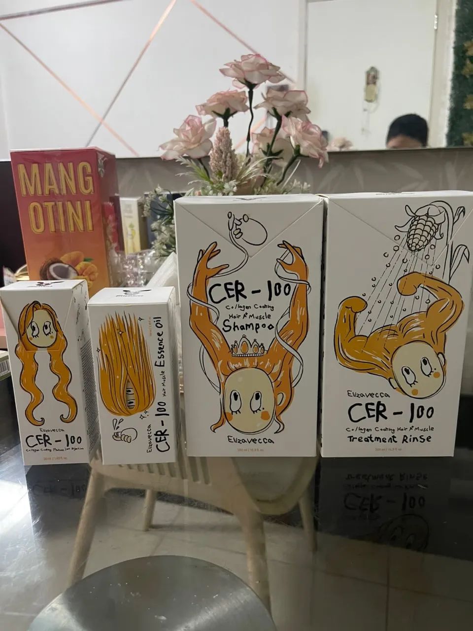 Kit Elizavecca (shampoo, condicionador, proteína e óleo)  - Foto 2
