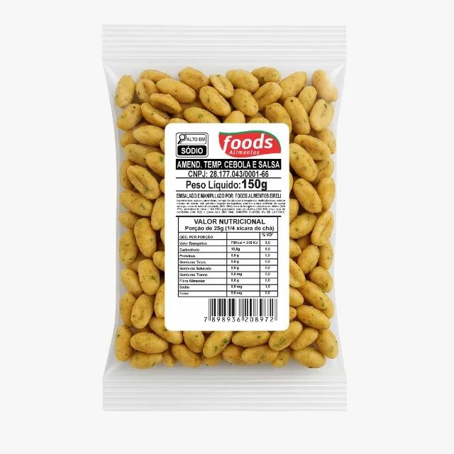 Amendoim Temperado Cebola e Salsa 150g