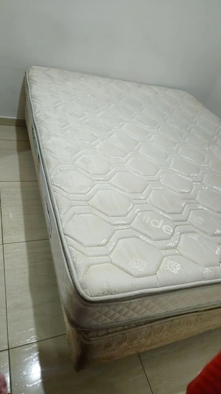 Cama Box King + Colchão King Líder - Ótimo Estado - Foto 5