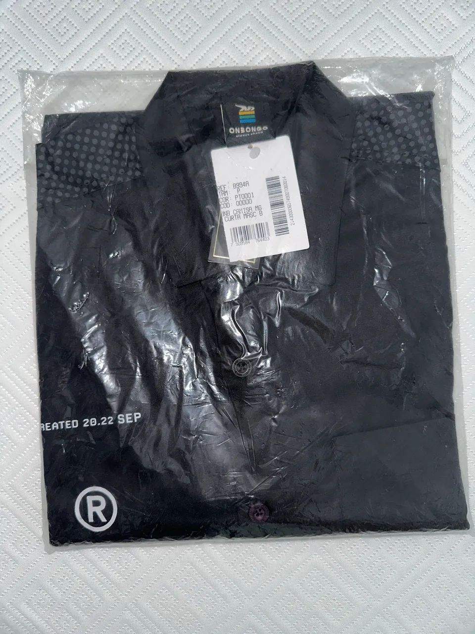 Camisa Polo Onbongo Manga Curta Preta  - Foto 3
