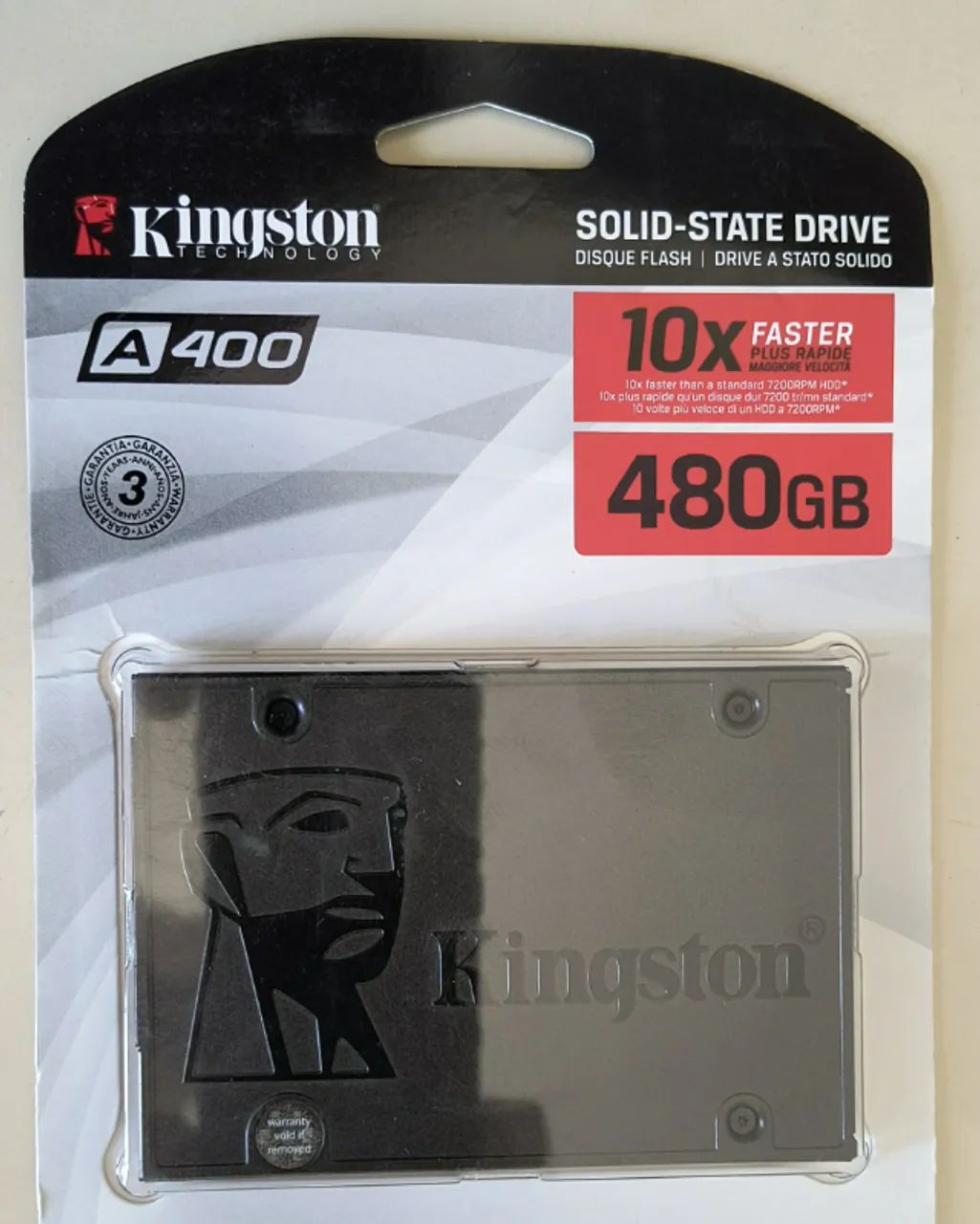 SSD Kingston A400 de 480GB Novo