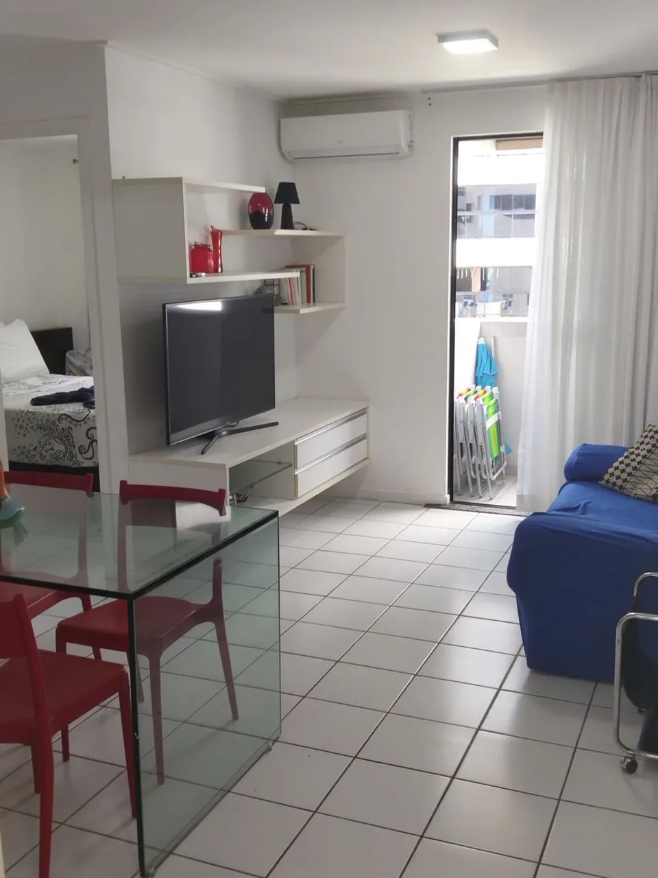 Edificio Neo Pajucara frente Mar quarto e sala 4 hóspedes - Foto 12