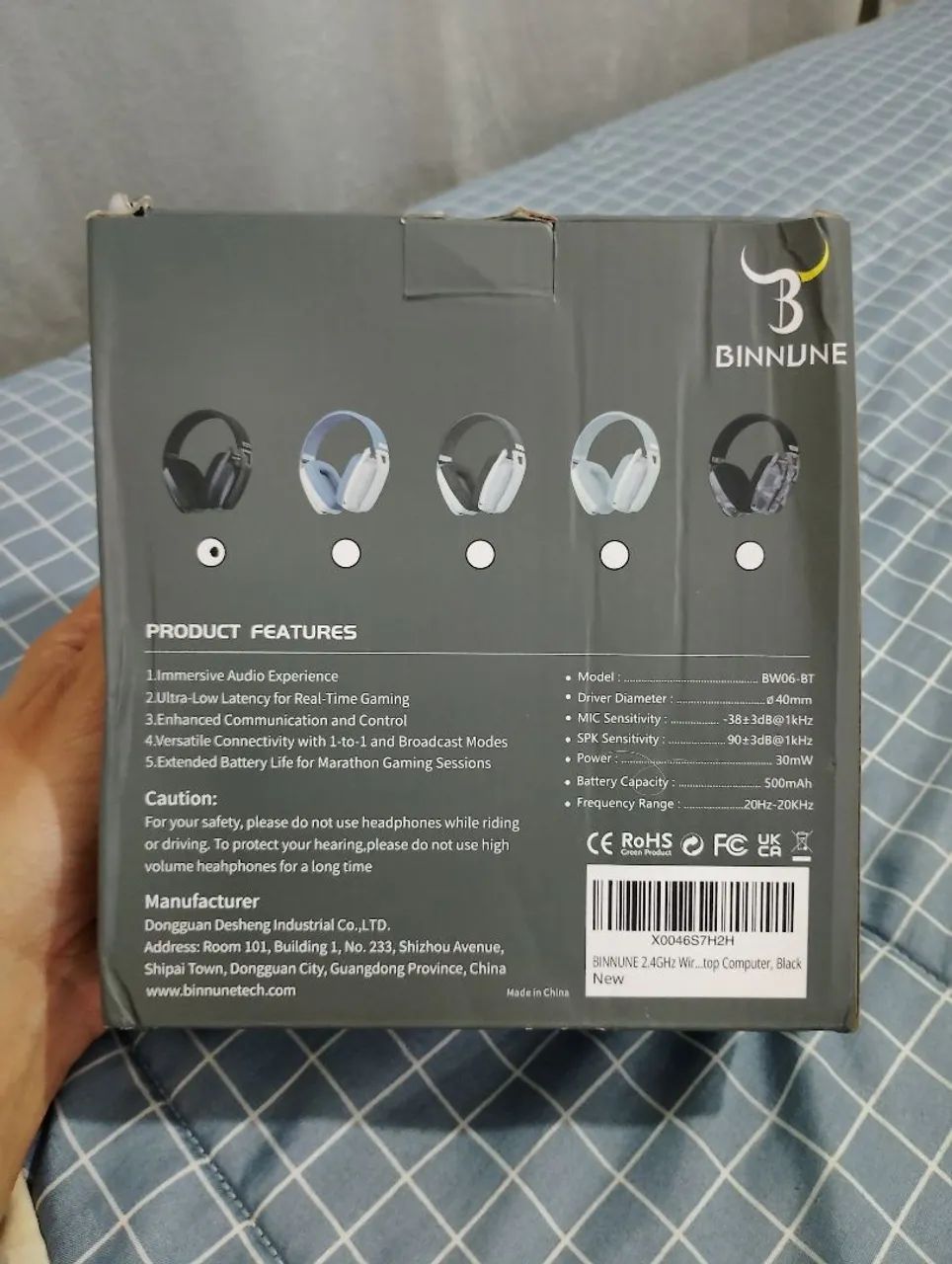 HEADSET GAMING BINNUNE BW06  - Foto 2