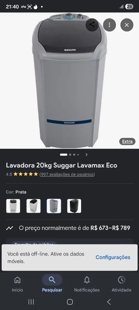 Tanquinho Sugar 20 k