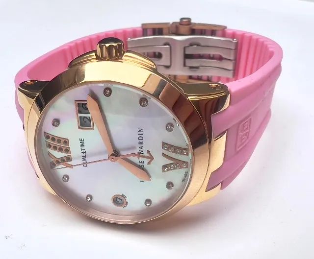 Relógio Ulysse Nardin Dourado Rosa