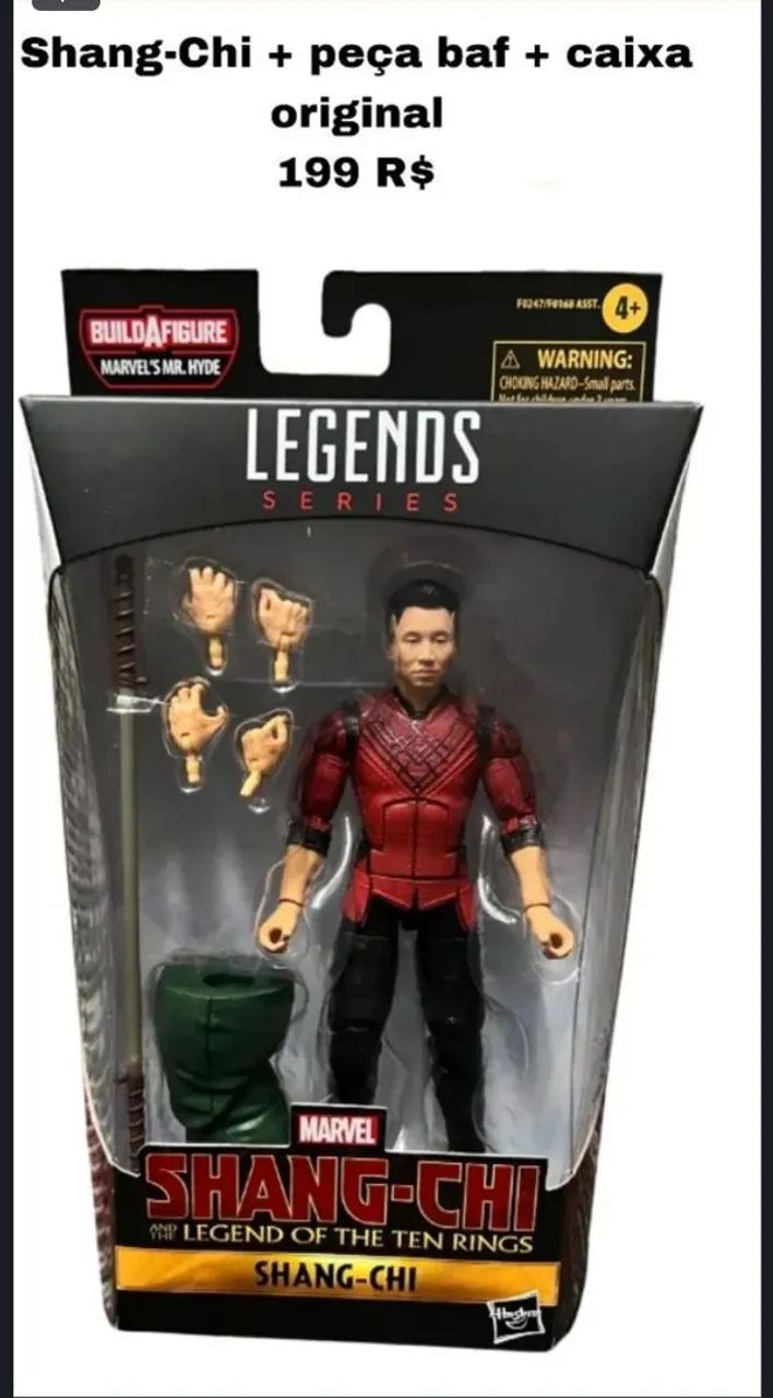 Shuri pantera negra 2 com o par de mãos e extras e shang chi completo com caixa e peça baf - Foto 2