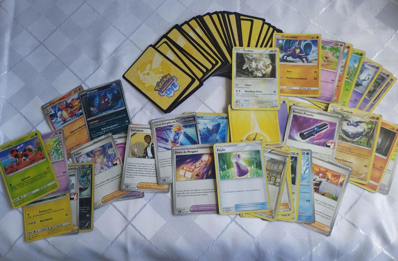 Lote 3 de cartas Pokémon variadas TCG