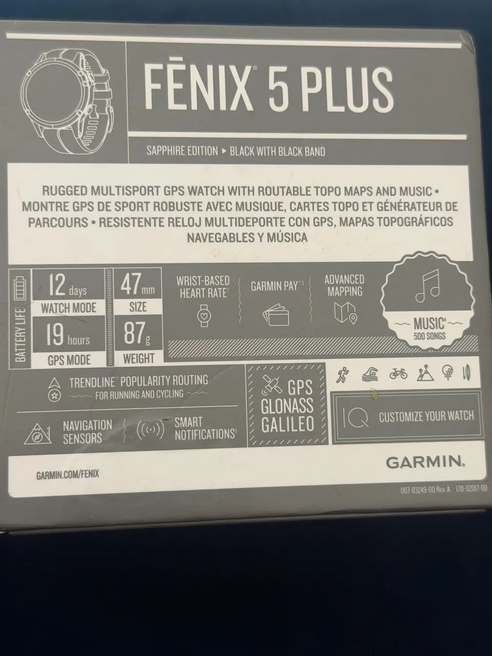 Relógio Garmin Fenix 5 plus  - Foto 3
