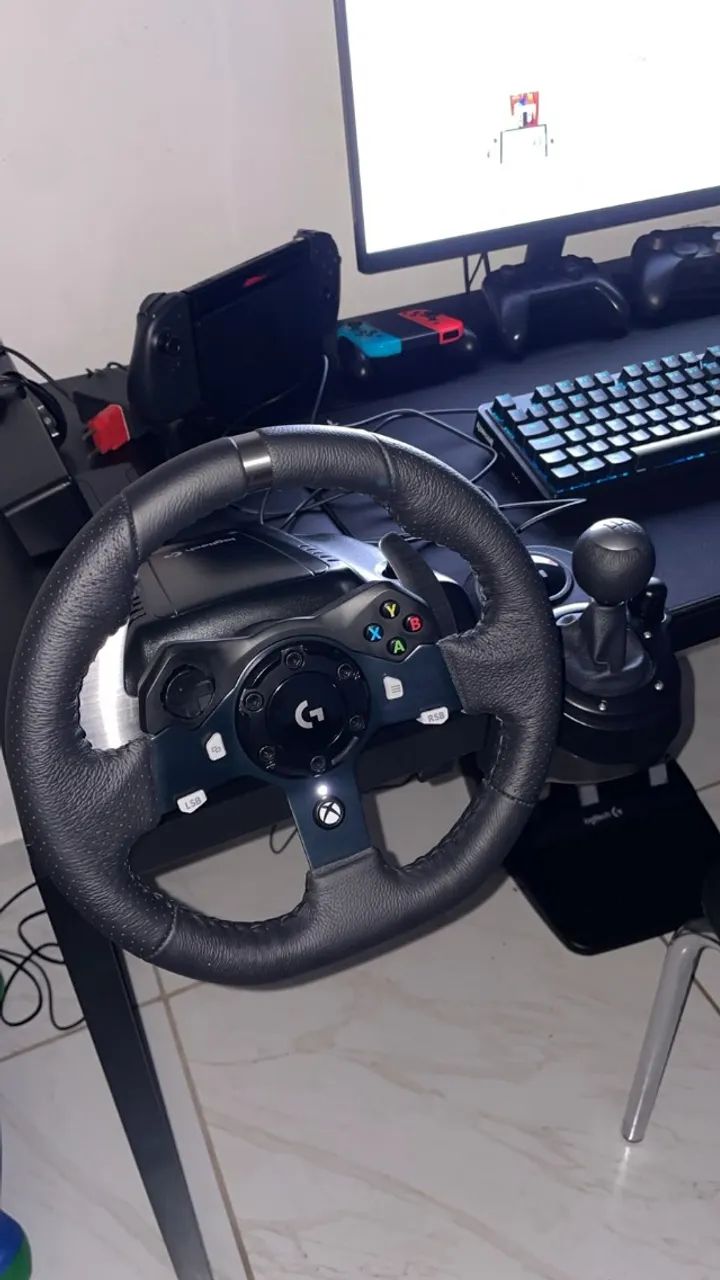 Volante Logitech G920 - SOMENTE VOLANTE - COM CAIXA