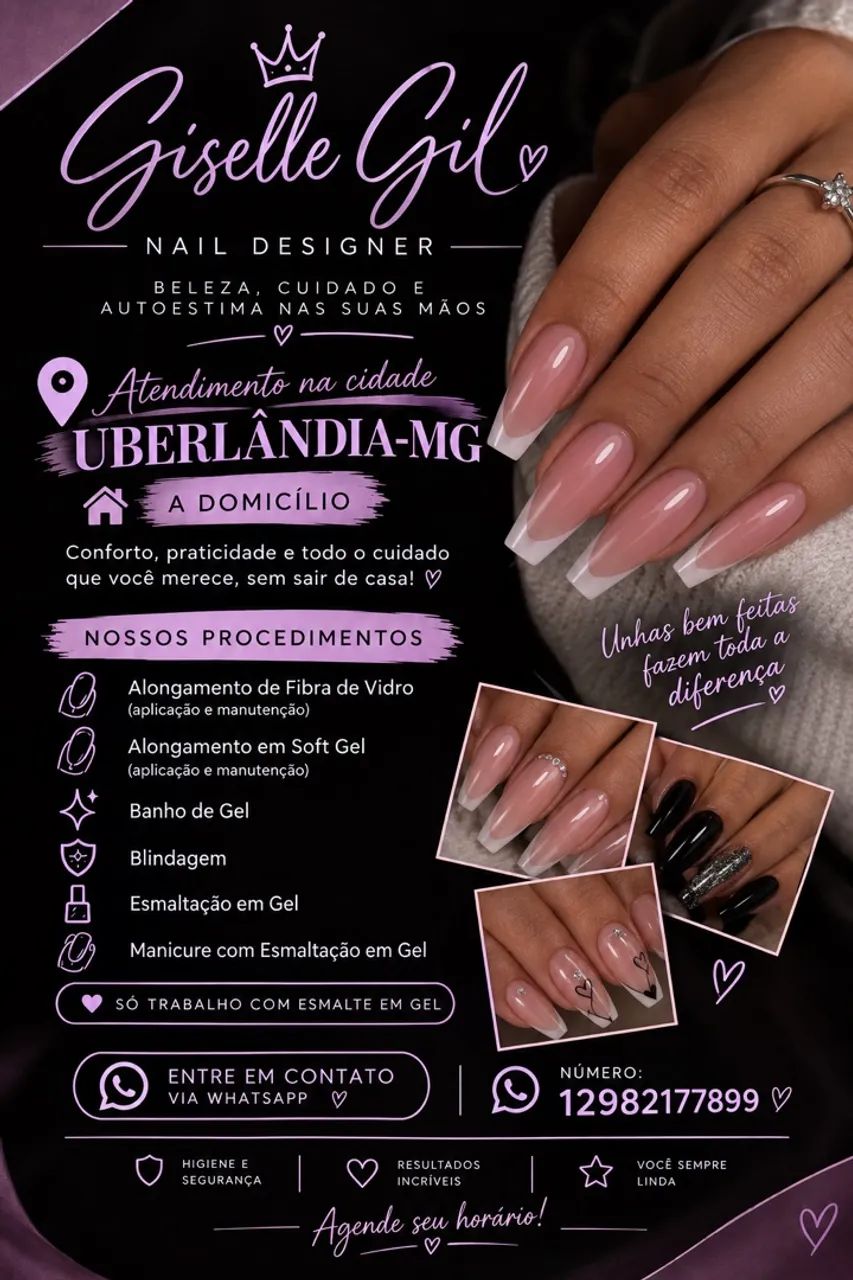 Serviço de unhas a domicílio (VALORES PROMOCIONAIS)