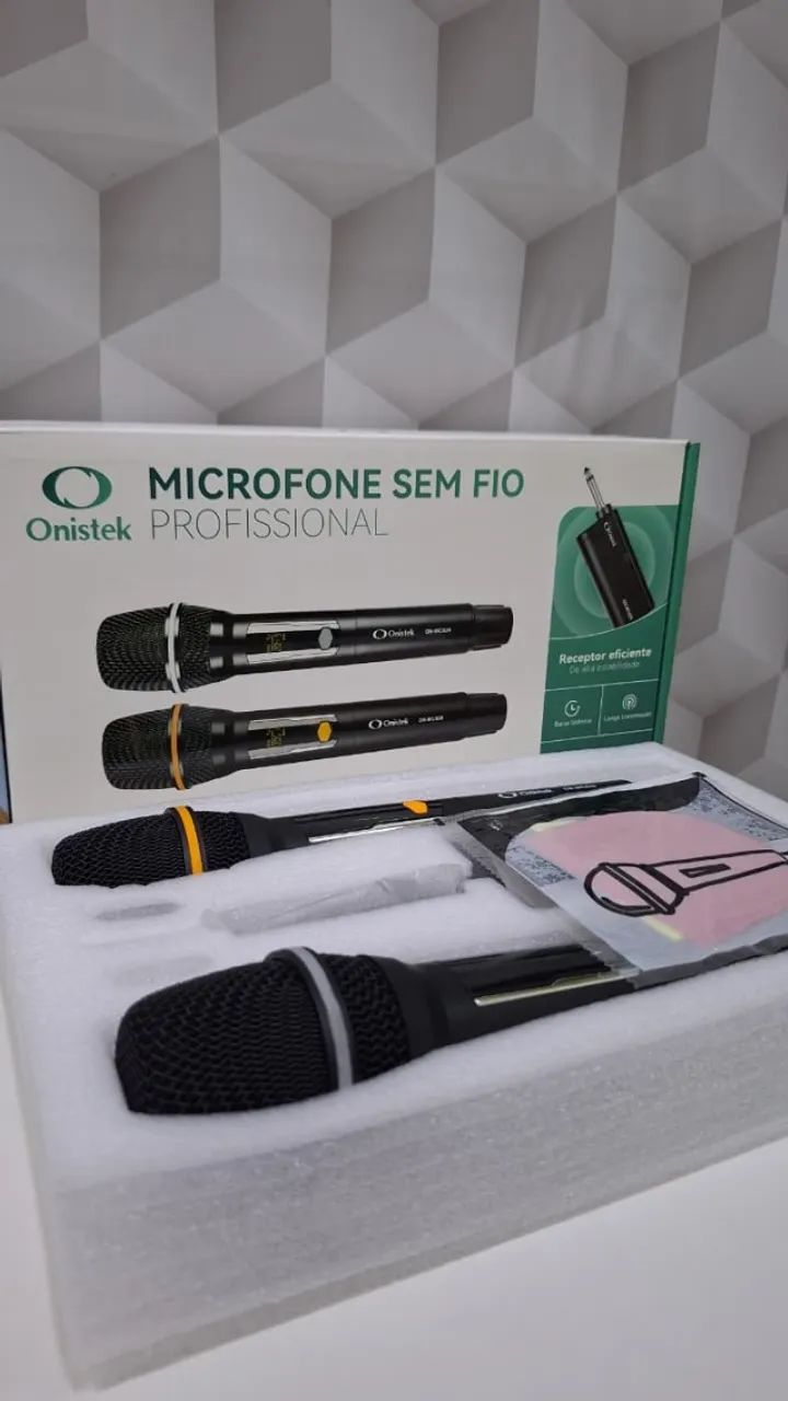 Microfone sem fio profissional 
