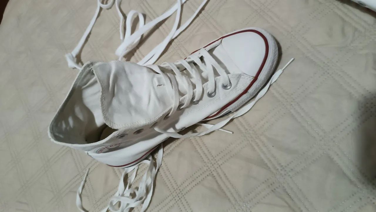 all star branco cano alto - Foto 2