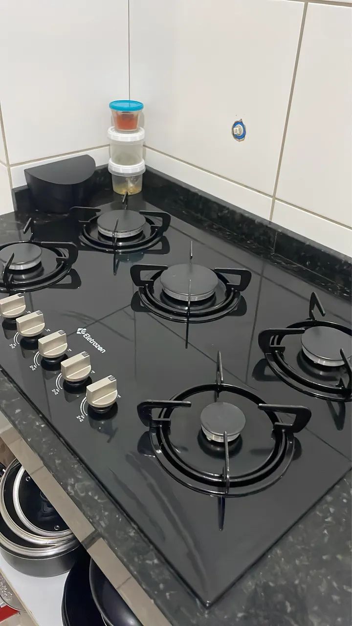 Fogão cooktop 5 bocas 