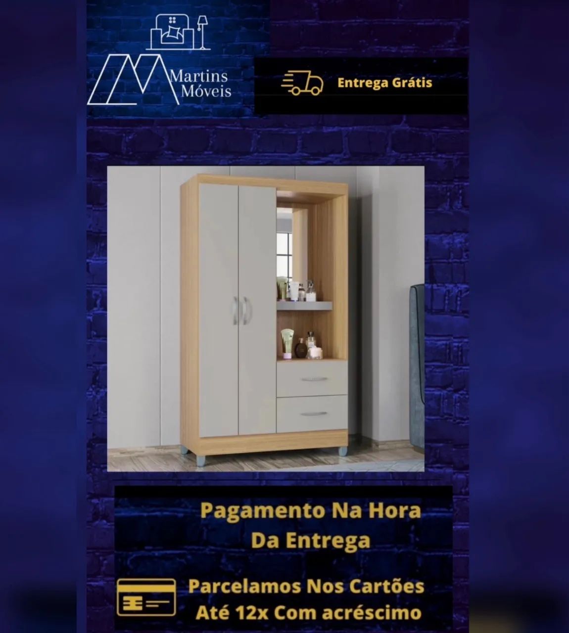 GRANDE PROMOÇÃO GUARDA ROUPA ENTREGA GRÁTIS  - Foto 4