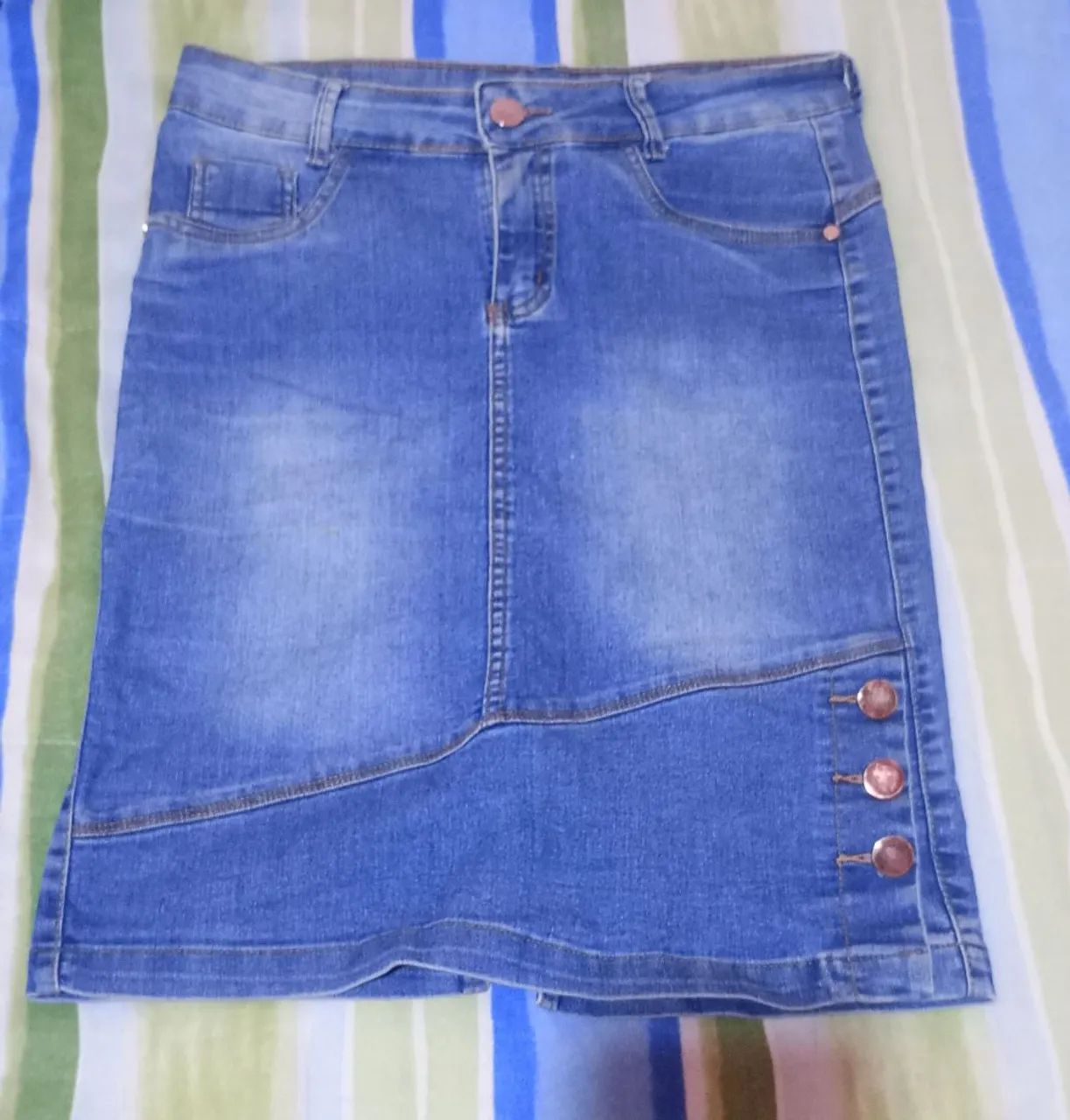 Kit 3 saias jeans 