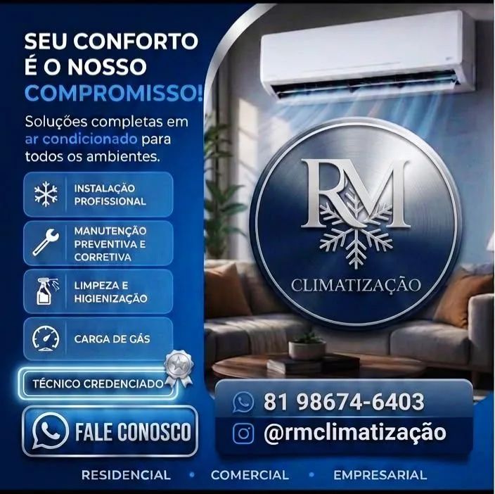 RM Climatização | Instalação, Manutenção e Conserto de Ar-Condicionado<br>