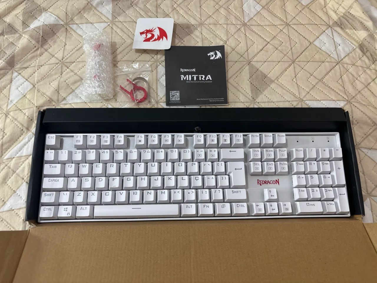 Teclado Redragon Mecânico Mitra QWERTY Outemu Red RGB - Foto 2