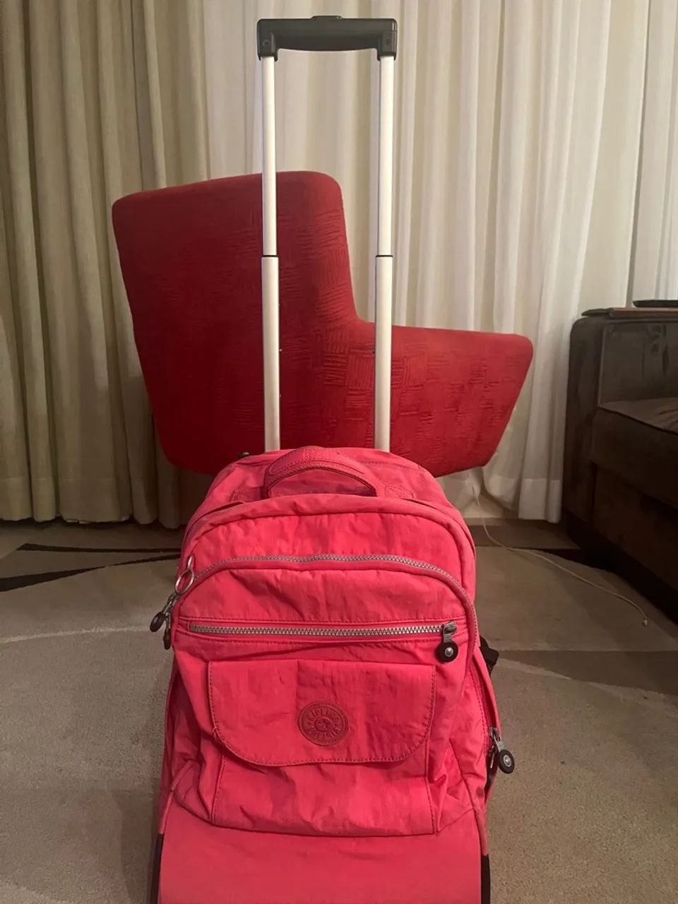 Mochila Kipling Rosa (de rodinhas)  - Foto 2