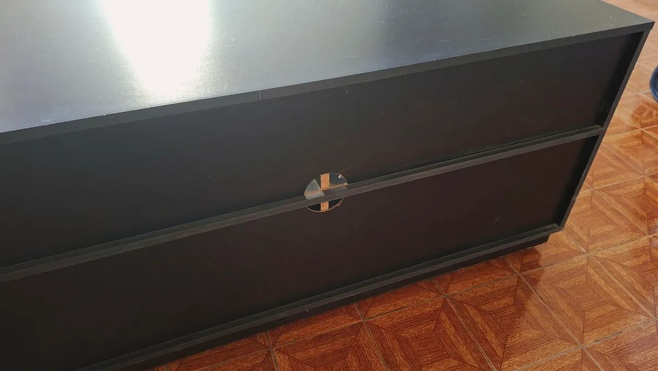 Rack TV Preto Tok Stok 180cm  - Foto 5
