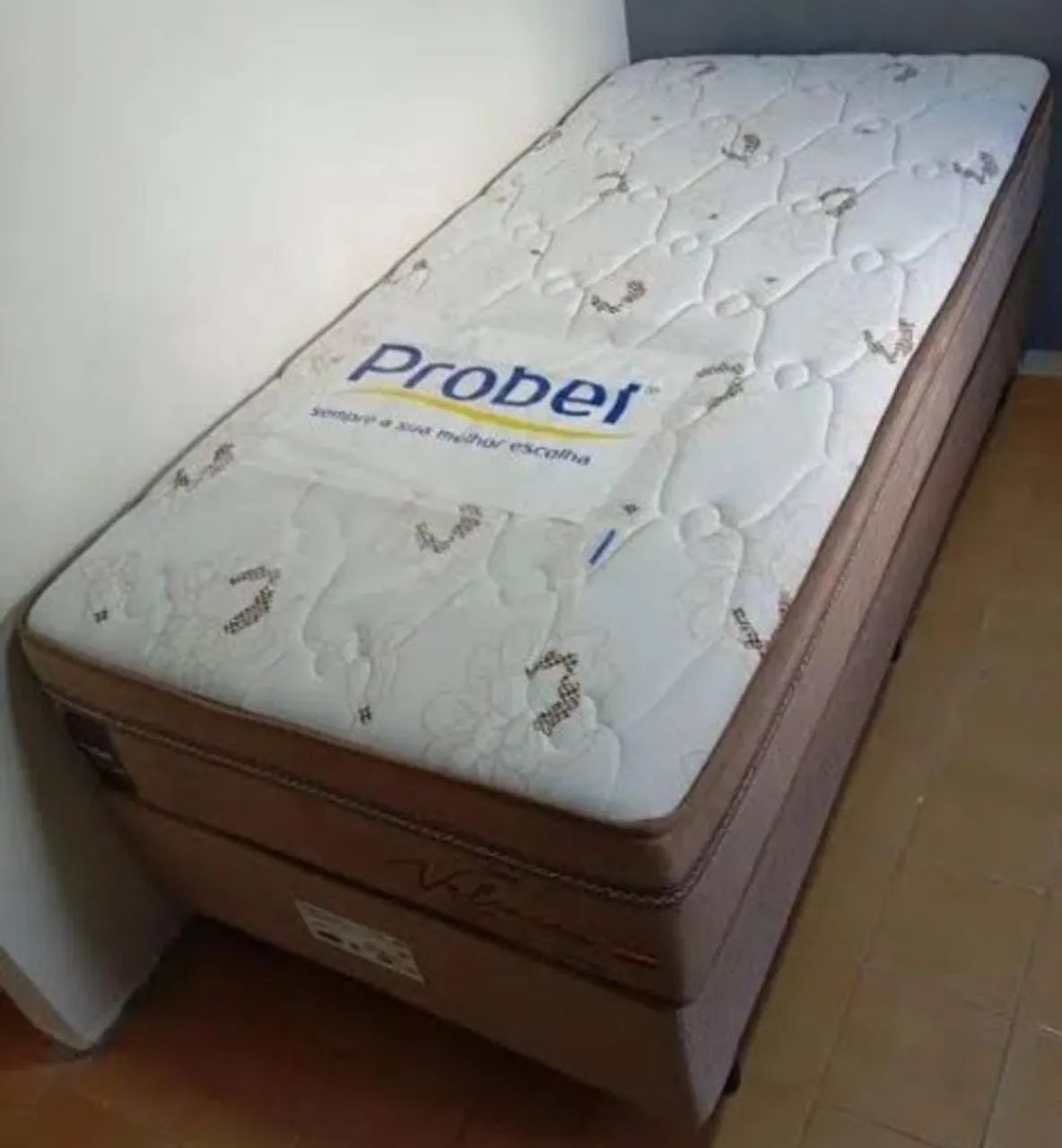 Cama box solteiro probel molas ensacadas 88x188
