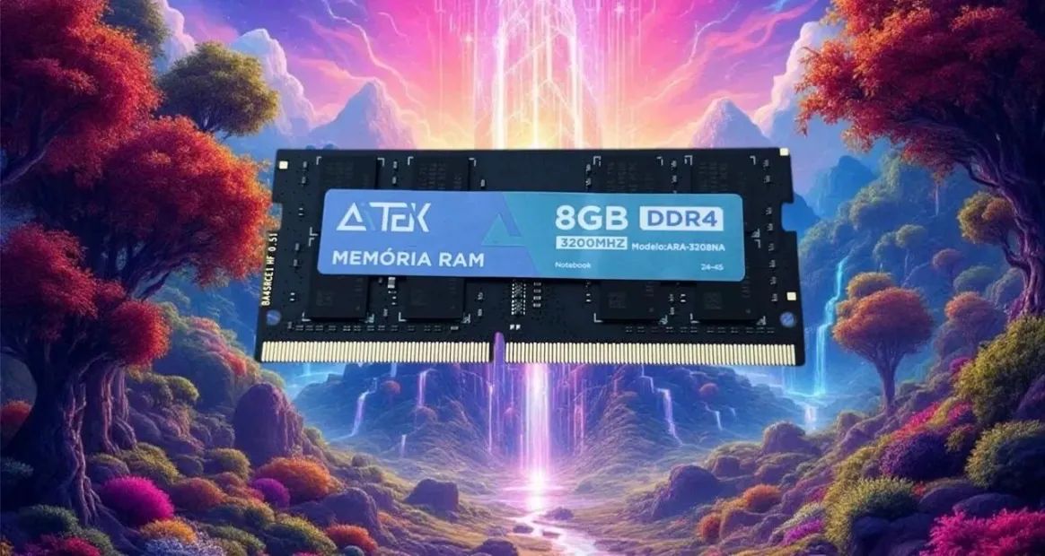 Memoria ram 8gb ddr4 3200 Aitek ( novas ) sem case - notebook 
